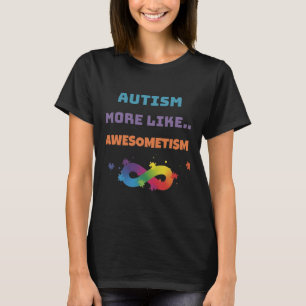 Autisme meer als awesometisme kleurrijk t-shirt