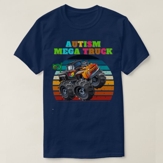 autisme mega truck autisme 5 t-shirt (Design voorkant)