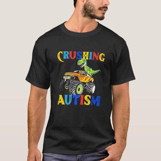 Autisme Mega Truck Een Autisme Bewustzijn 1 T-shirt (Voorkant)