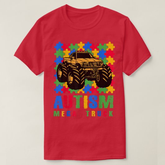 autisme mega truck shirt (Design voorkant)