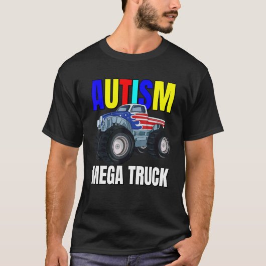 Autisme Mega Truck T-shirt (Voorkant)