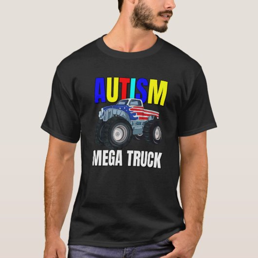Autisme Mega Truck T-shirt (Voorkant)