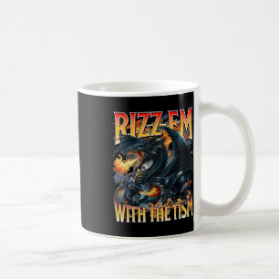 Autisme meme Dragon Rizz em met de Tism Autistic Koffiemok