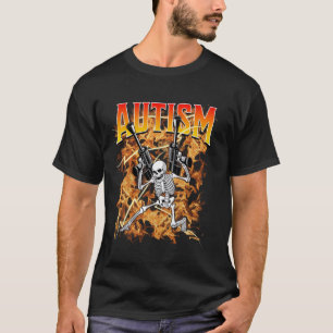 Autisme Meme Skelet Grappig Tisme Autistisch Humor T-shirt