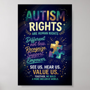 Autisme Mensenrechten Poster