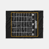 Autisme Mental Health Awareness Day Adhd Bingo Fun Fleece Deken (Voorkant (Horizontaal))