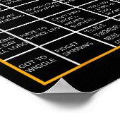 Autisme Mental Health Awareness Day Adhd Bingo Fun Poster (Hoek)