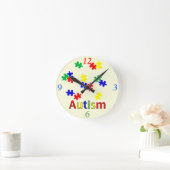 Autisme middelgrote wandklok (Huis)