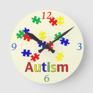 Autisme middelgrote wandklok