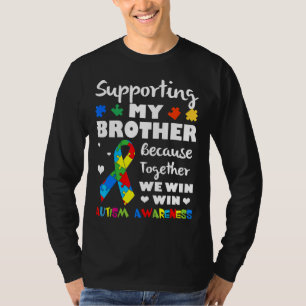 Autisme-mijn broer puzzel Autisme Bewustzijn Onder T-shirt