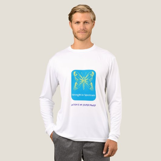 Autisme: Mijn Superpower Tri-Blend Shirt (Voorkant)