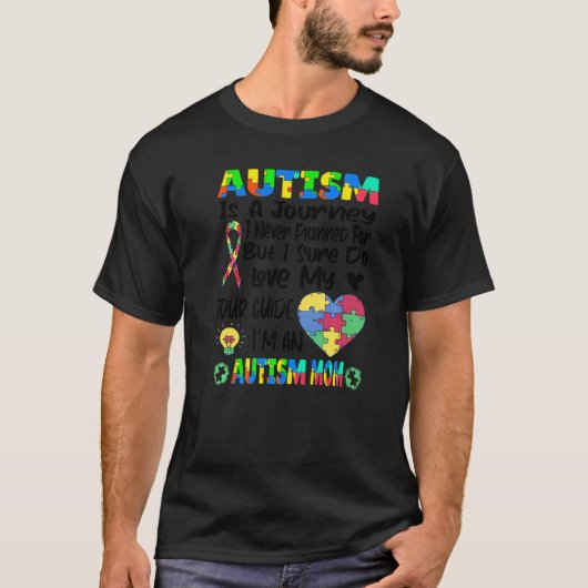 Autisme Moeder Autisme Bewustzijn Puzzel Autisme I T-shirt (Voorkant)