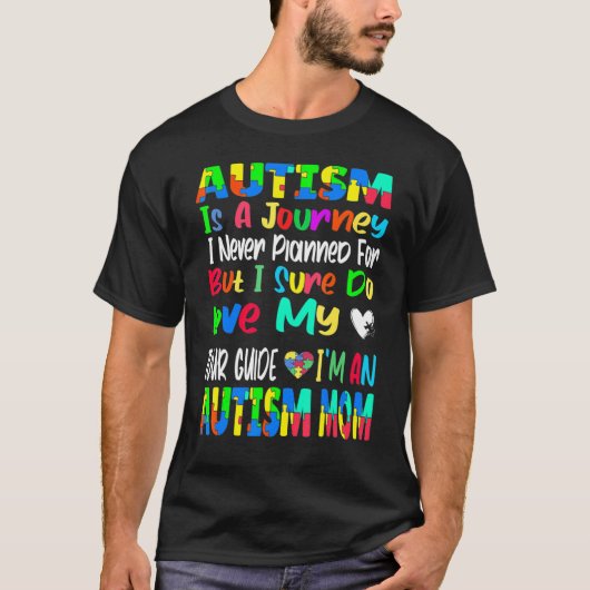 Autisme Moeder Autisme Bewustzijns Puzzel Autisme T-shirt (Voorkant)