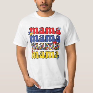 Autisme moeder autistisch t-shirt