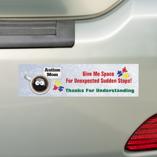 Autisme moeder Bumpersticker (Op auto)