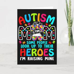 Autisme Moeder Die Een Held Grootbrengt Puzzelstuk Kaart