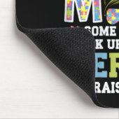 Autisme Moeder Die Held Opvoedt Groovy Rommelige B Muismat (Hoek)