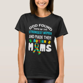 Autisme Moeder, God Vond Sommige van de Sterkste V T-shirt