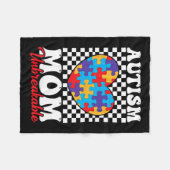 Autisme moeder hart puzzel moeder zoon autisme Awa Fleece Deken (Voorkant (Horizontaal))