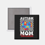 Autisme moeder hart puzzel moeder zoon autisme Awa Magneet (Voorkant / Achterkant)