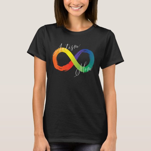 Autisme Moeder Infinity Symbool Spectrum Autisme B T-shirt (Voorkant)