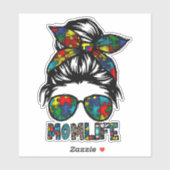 Autisme Moeder Leven, Autisme Bewustzijn Dag Cadea Sticker (Vel)