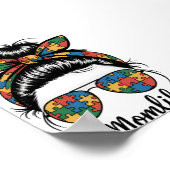 Autisme Moeder Leven Puzzel Rommelige Knot Autisme Poster (Hoek)