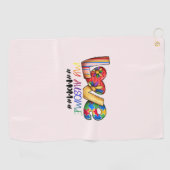 Autisme moeder liefde - kleurrijk bewustzijn golfhanddoek (Horizontaal)