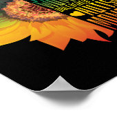 Autisme moeder mama God sterkste vrouwelijke bloem Poster (Hoek)