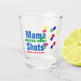 Autisme Moeder Nood Shot - 1,5 oz Shotglas Glas