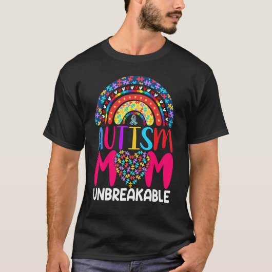 Autisme Moeder Onbreekbaar 1 T-shirt (Voorkant)