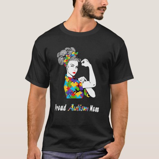 Autisme Moeder Onbreekbaar Autisme Bewustzijn 8 T-shirt (Voorkant)