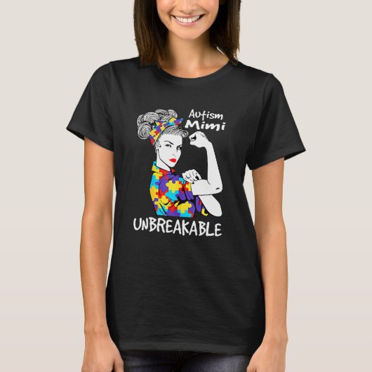 Autisme Moeder Onbreekbaar Autisme T-shirt (Voorkant)