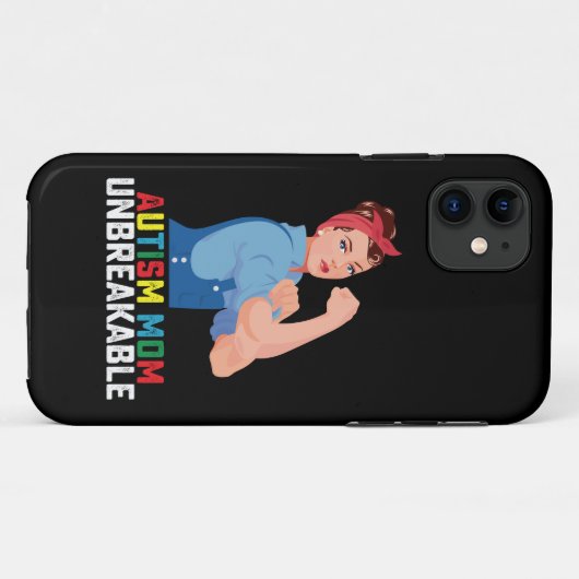 Autisme Moeder Onbreekbaar Trots Autistisch Famili Case-Mate iPhone Case (Achterkant (horizontaal))