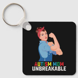 Autisme Moeder Onbreekbaar Trots Autistisch Gezin Sleutelhanger