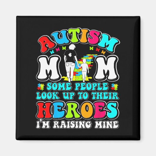 Autisme moeder opvoeden held moeder zoon autisme A Magneet (Voorkant)