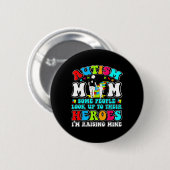 Autisme moeder opvoeden held moeder zoon autisme A Ronde Button 5,7 Cm (Voorkant /achterkant)