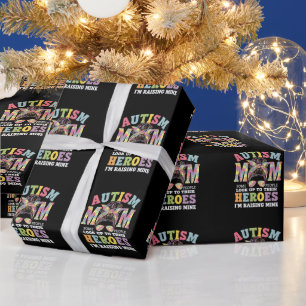 Autisme Moeder Opvoeden Held Rommelige Knot Autist Cadeaupapier