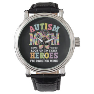 Autisme Moeder Opvoeden Held Rommelige Knot Autist Horloge