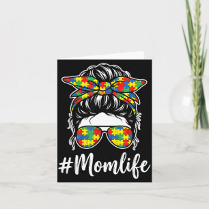 Autisme Moeder Puzzel Boog Rommelige Knot Bewustzi Kaart