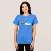 Autisme moeder Schattige blauw vrouwen Tri-Blend Shirt (Voorkant volledig)