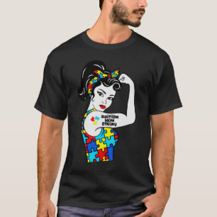 autisme moeder sterk t-shirt