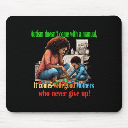 Autisme moeder Sticker Muismat (Voorkant)