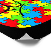 Autisme moeder vader ook liefde gebarentaal autism poster (Hoek)