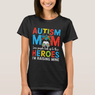 Autisme moeder verhogen held grappig autisme bewus t-shirt