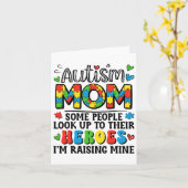 Autisme moeder verhogen Hero Groovy Autisme Bewust Kaart (Gele Bloem)