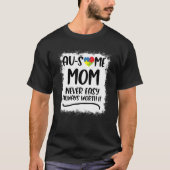 Autisme Moeder Vrouwen Zoon Ausome Moeder In April T-shirt (Voorkant)