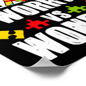 Autisme Moeder zorgen vs wonder handicaps Poster (Hoek)