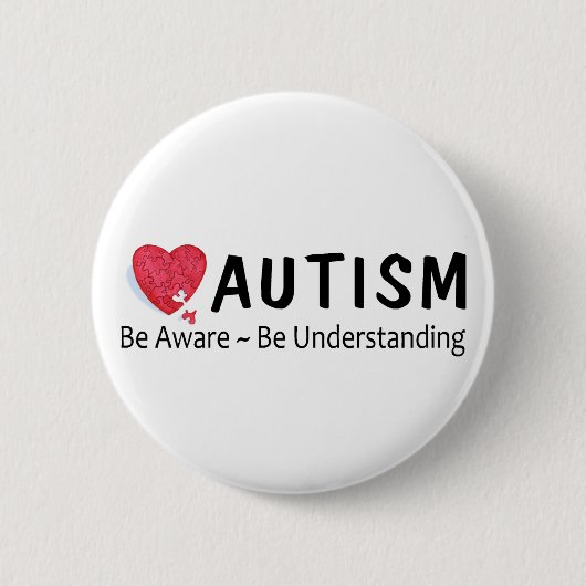 Autisme moet goed begrijpen ronde button 5,7 cm (Voorkant)
