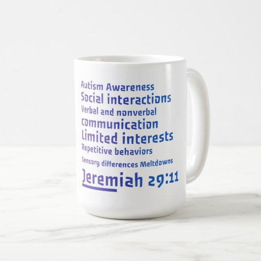 Autisme-Mok Koffiemok (Voorkant rechts)